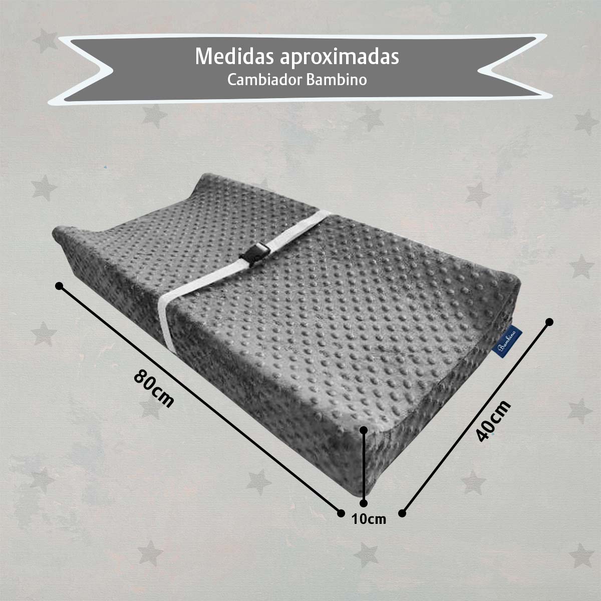 Cambiador De Pañales Bebé Impermeable Con Funda Removible