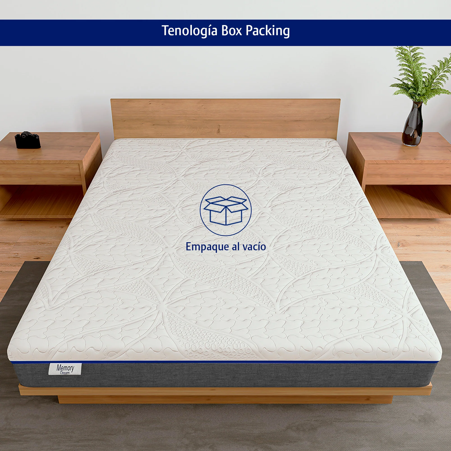 Colchón Memory Foam En Caja 10 Años Garantía King Size