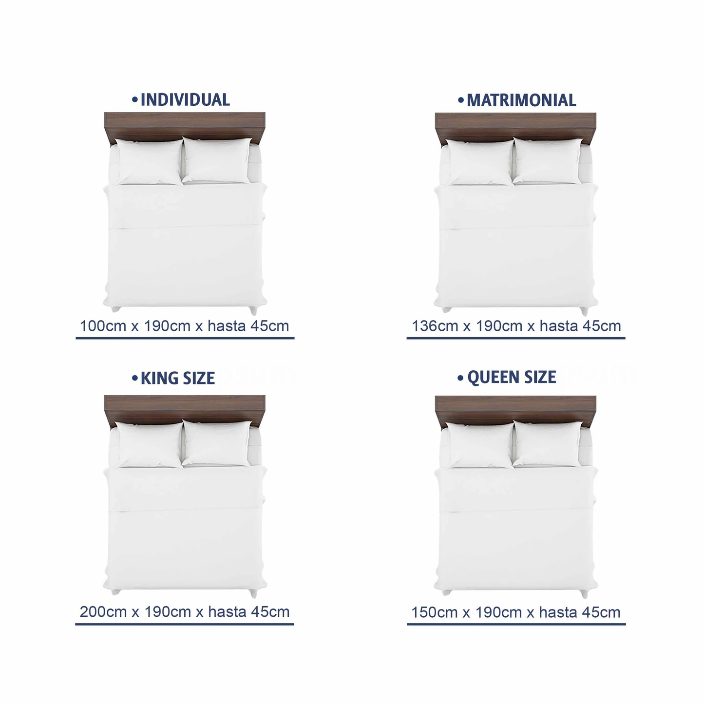 Protector Cubre Colchón Memory Dream Impermeable Queen Size