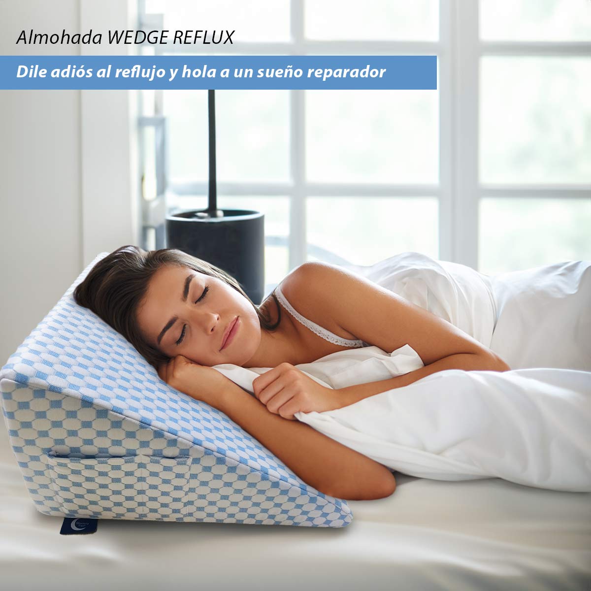 Almohada Ortopédica Descanso Anti Reflujo Con Memory Foam