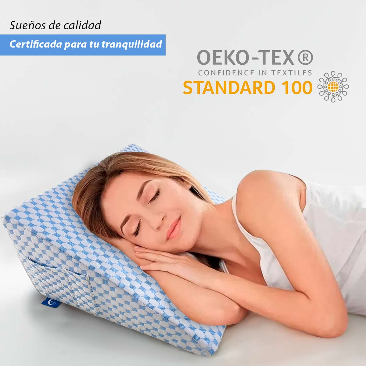 Almohada Ortopédica Descanso Anti Reflujo Con Memory Foam