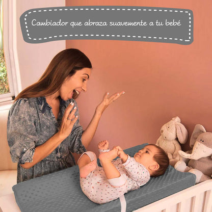 Cambiador De Pañales Bebé Impermeable Con Funda Removible