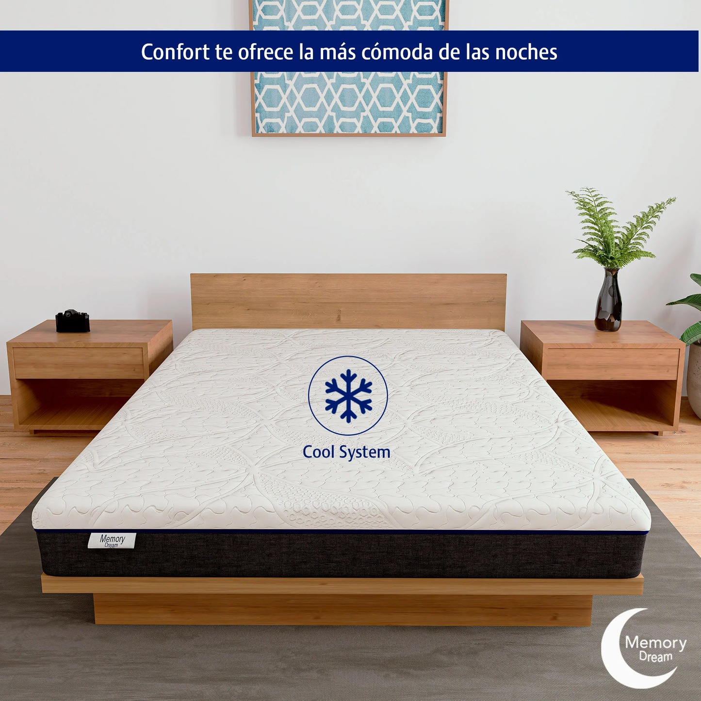 Colchón Memory Foam En Caja 10 Años Garantía King Size