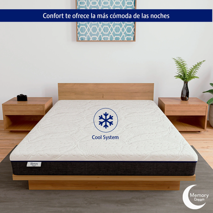 Colchón Memory Foam En Caja 10 Años Garantía King Size