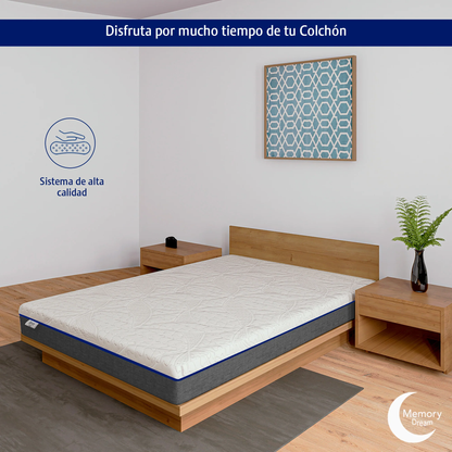 Colchón Memory Foam En Caja 10 Años Garantía King Size