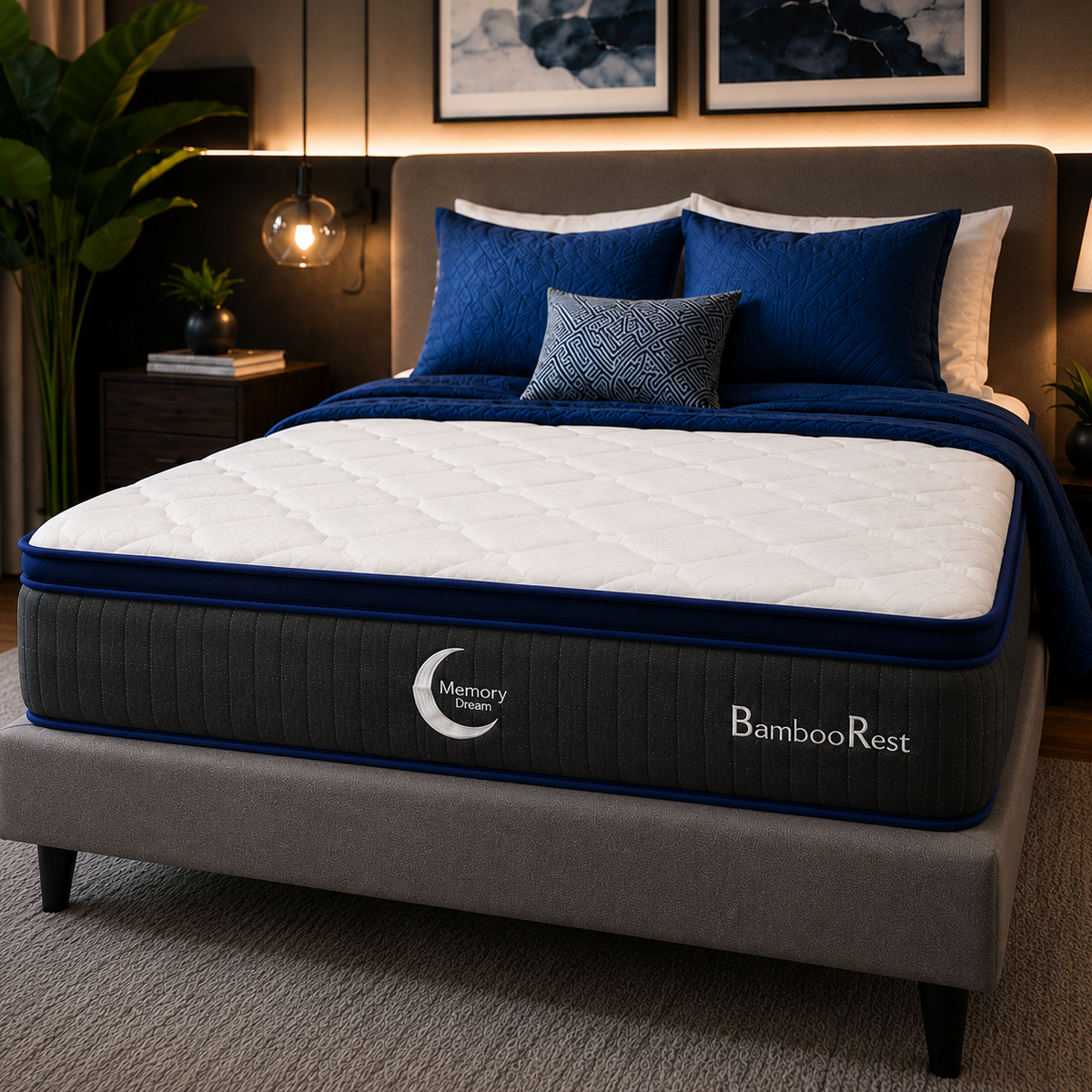 Colchón Individual Bamboo Con Colchoneta 5 Años De Garantía