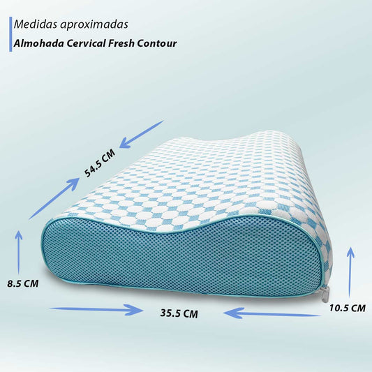 2 Pack Almohada Ortopédica Cervical Estándar Memory Foam