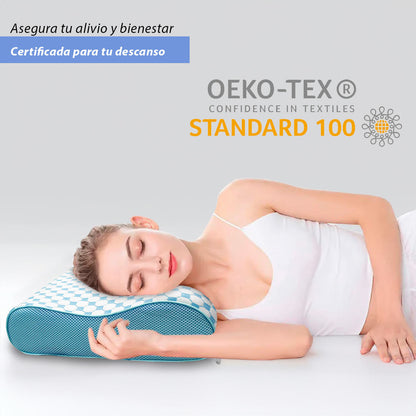 2 Pack Almohada Ortopédica Cervical Estándar Memory Foam