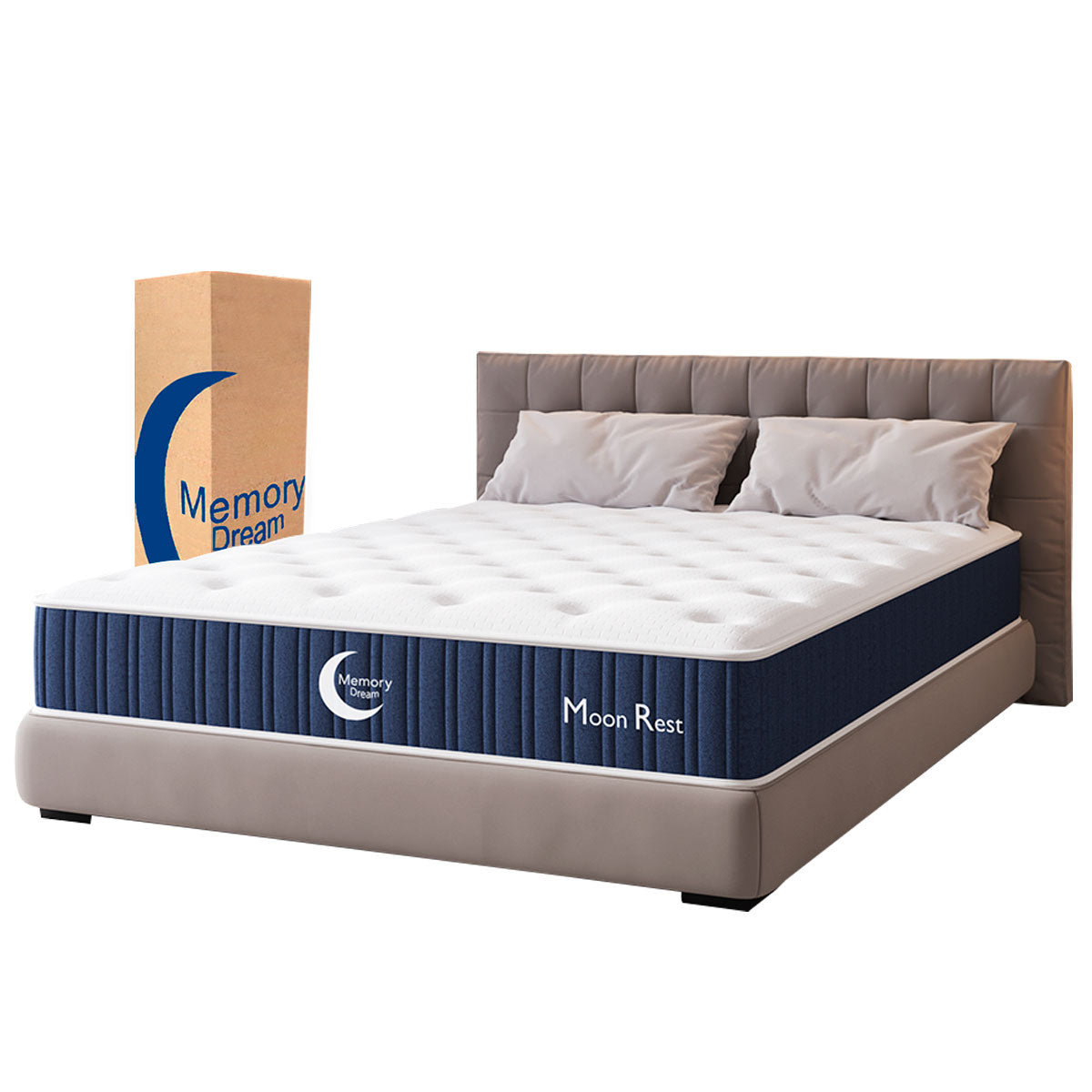 Colchón Individual Memory Dream Resortes Indendientes Caja