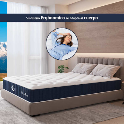 Colchón Individual Memory Dream Resortes Indendientes Caja