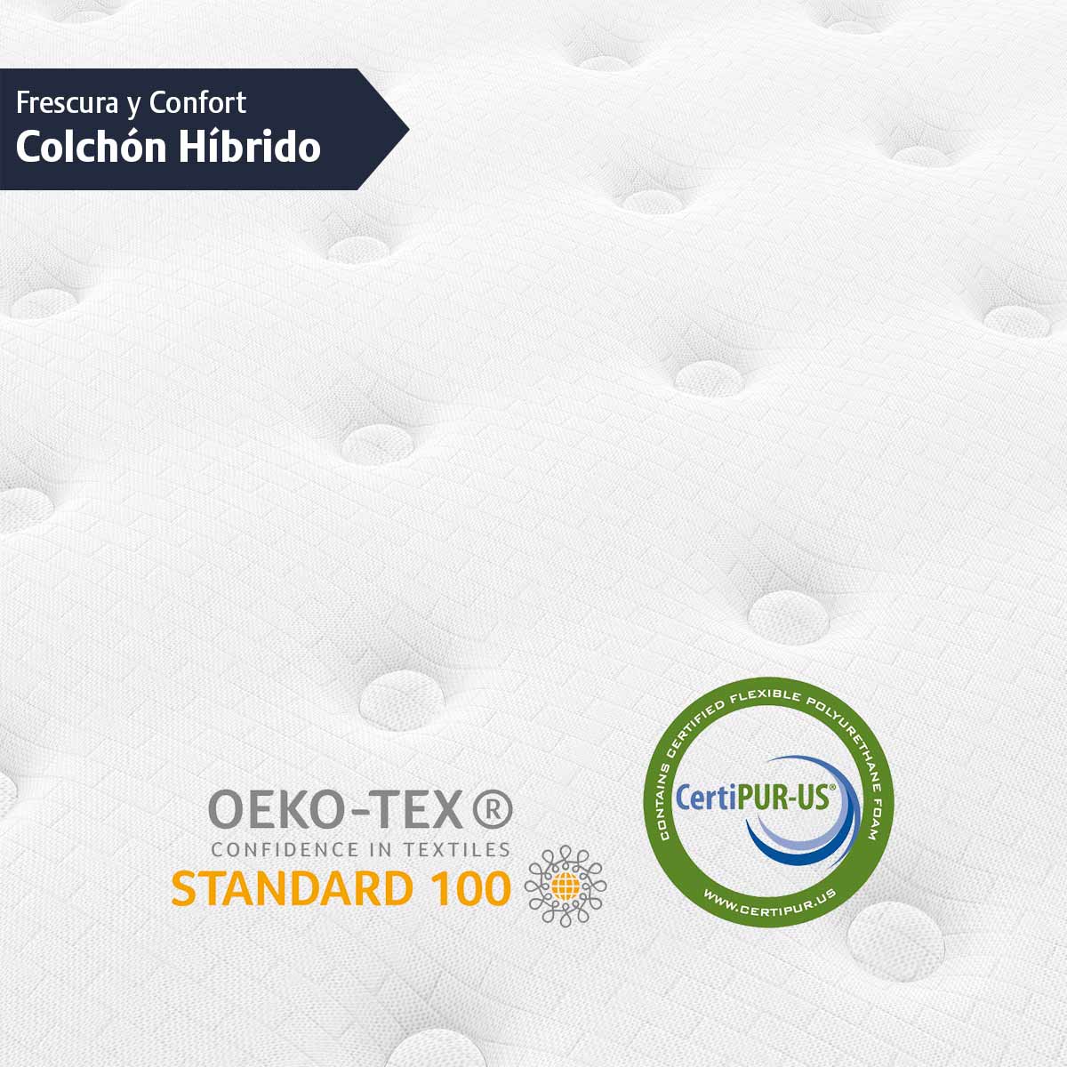 Colchón Individual Memory Dream Resortes Indendientes Caja