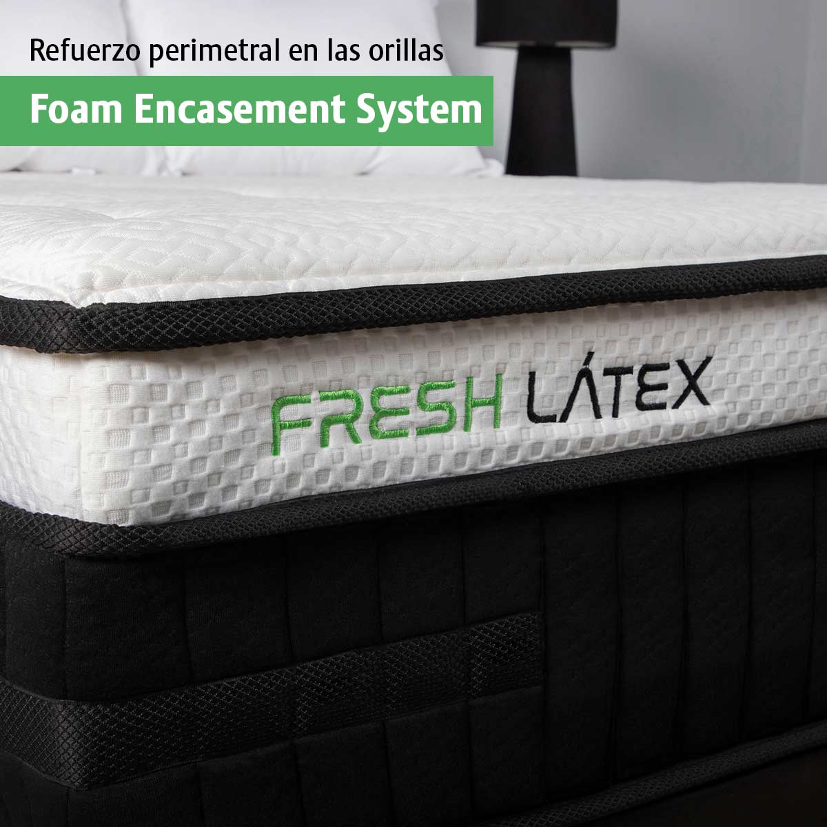 Colchón Fresh Latex Memory Foam Queen Size