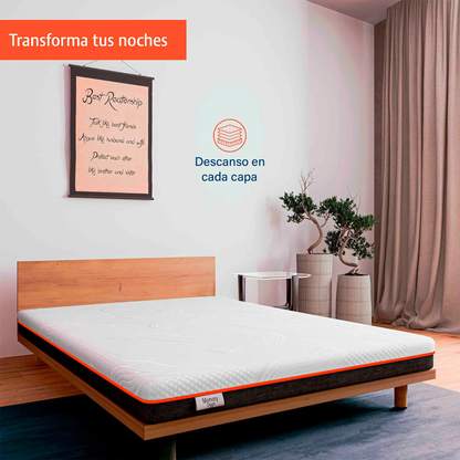 Colchón Individual Memory Foam 5 Años De Garantia Oferta