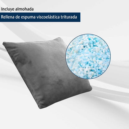 Sofa Cama Individual Memory Sillon Puff Plegable 60x190x15
