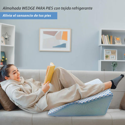 Almohada Ortopedica Reposa Piernas Hinchazon Memory Foam