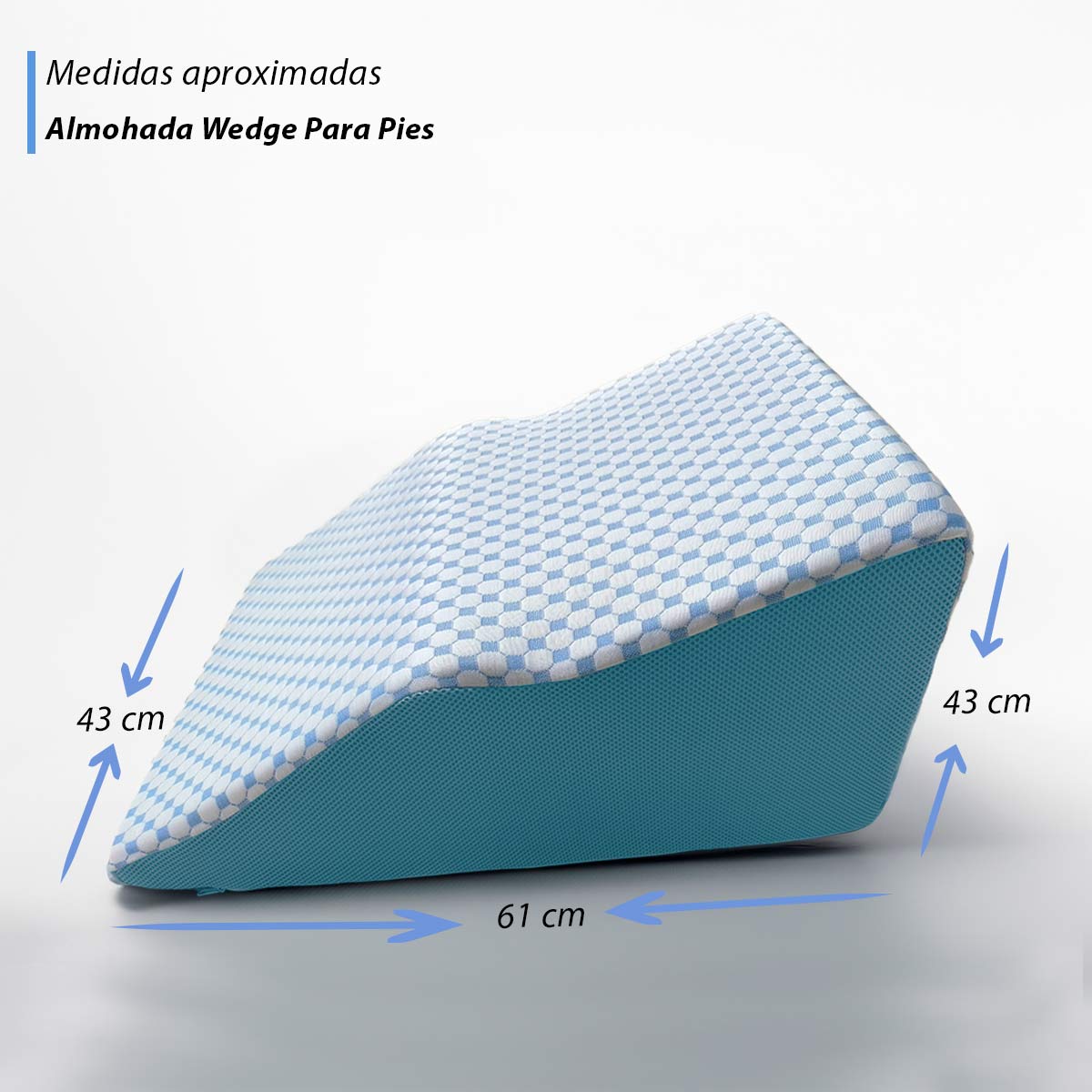 Almohada Ortopedica Reposa Piernas Hinchazon Memory Foam