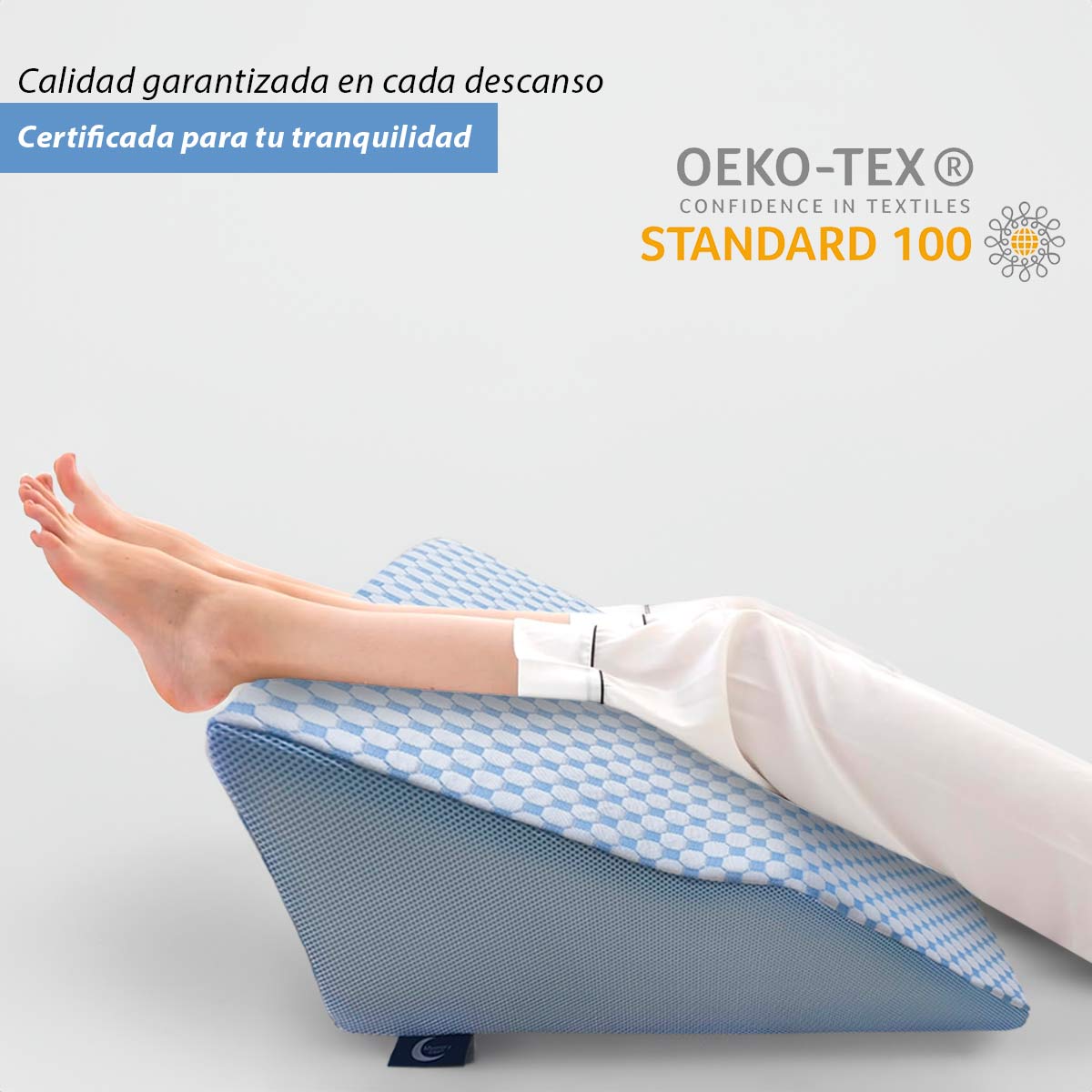 Almohada Ortopedica Reposa Piernas Hinchazon Memory Foam