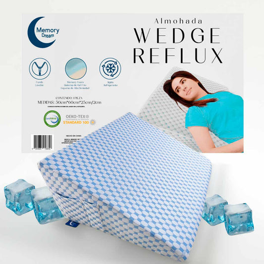 Almohada Ortopédica Descanso Anti Reflujo Con Memory Foam